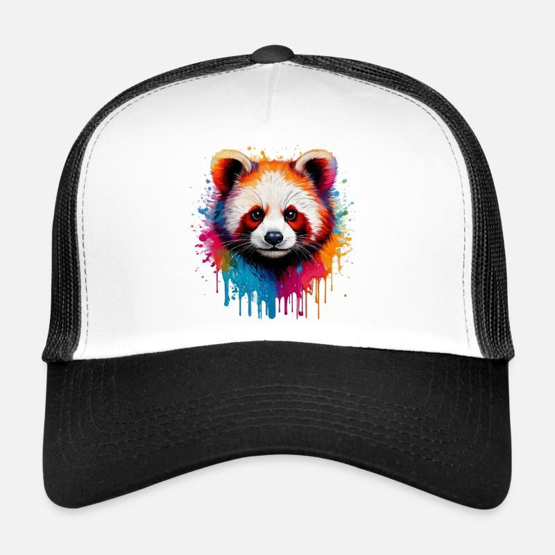 Panda Aquarellfarben Explosion Trucker Cap