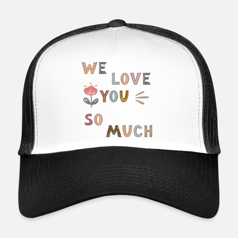 Nous vous aimons tellement de fleurs Casquette trucker 