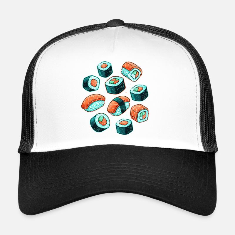 Sushi Pattern Cartoon Set Trucker Cap