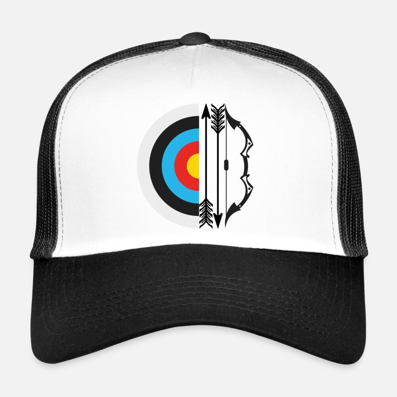 Target Archery Arrow Bow Archer Archery Sport - Trucker Cap - white/black