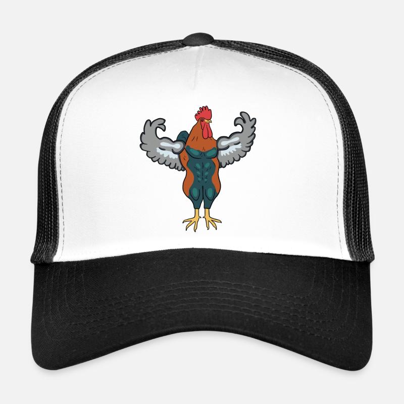 Muscular Cock - Trucker Cap - white/black