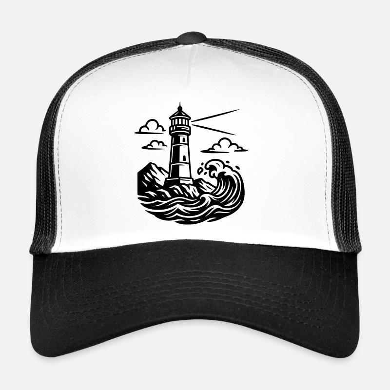 Leuchtturm - Trucker Cap - Weiß/Schwarz