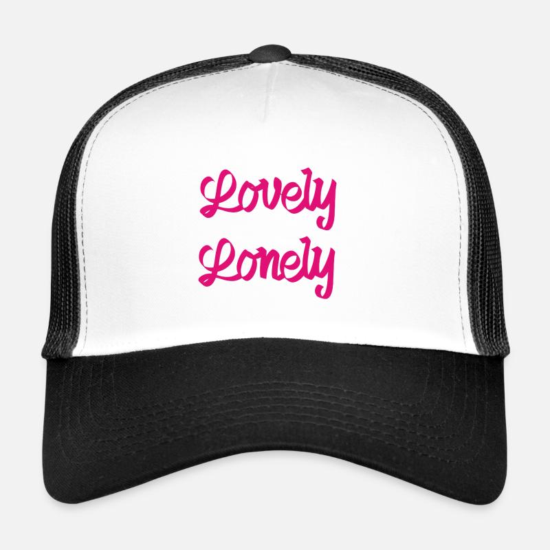 Lovely lonely - Trucker Cap - white/black