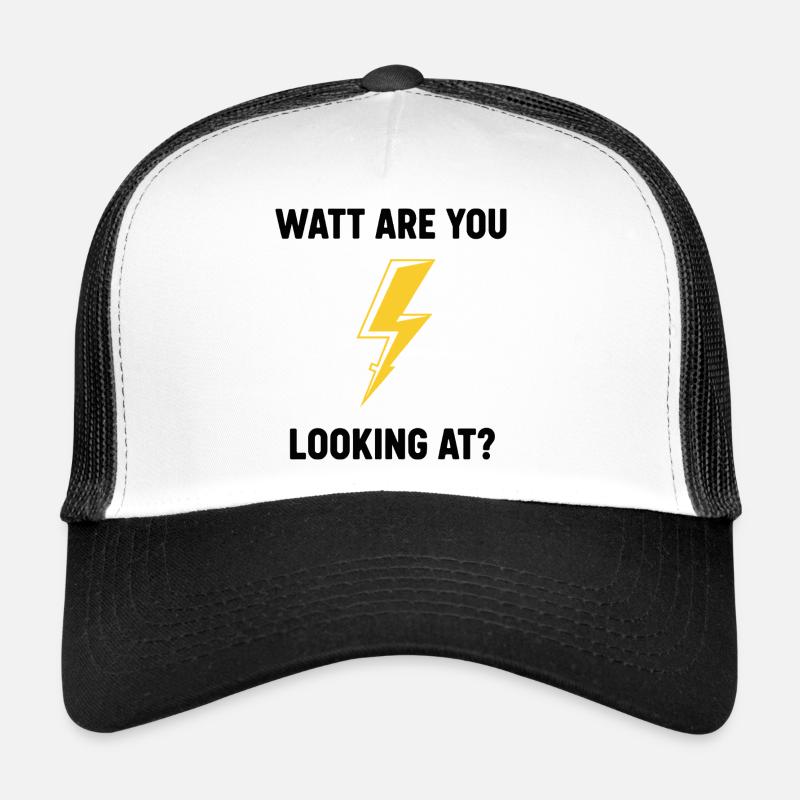 Watt Regardez-vous la conception du boulon Casquette trucker 