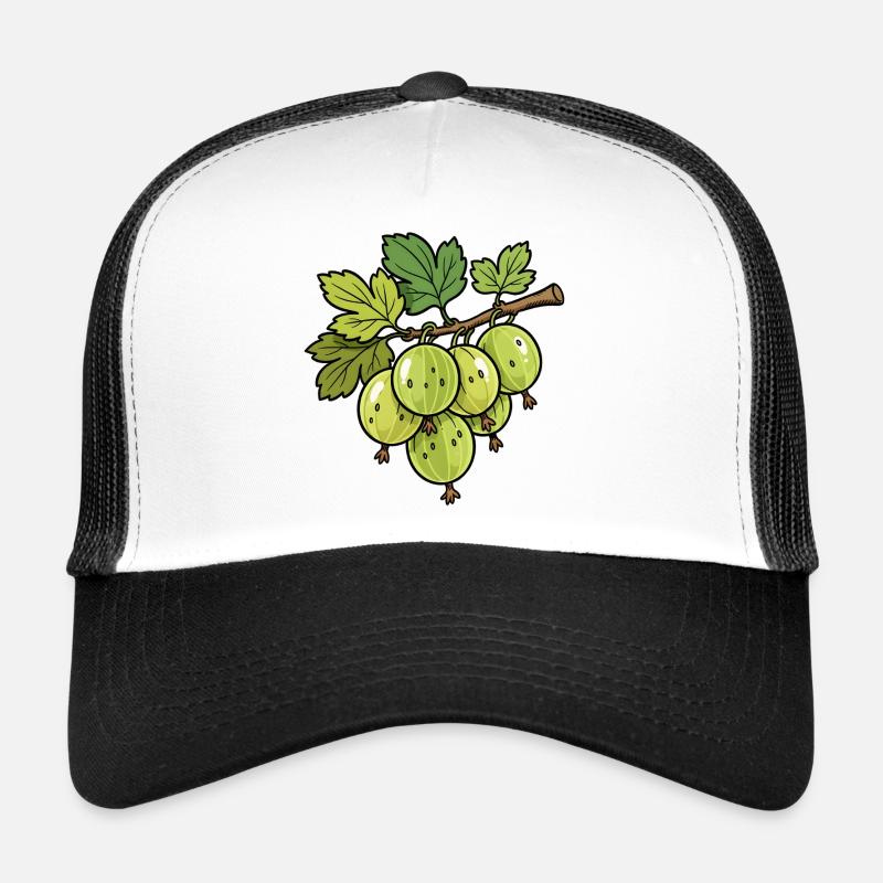 Illustration de branche de groseille à maquereau Casquette trucker 