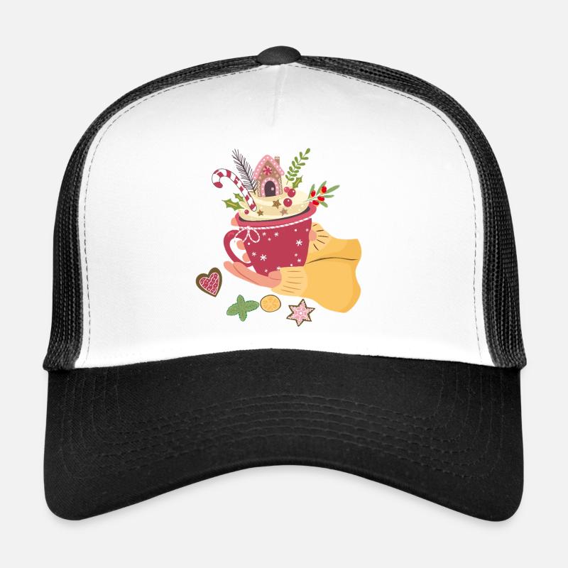  Weihnachtstasse mit Lebkuchenhaus Advent  Trucker Cap