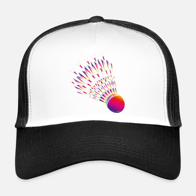 Badminton coloré – motif de badminton dynamique Casquette trucker 