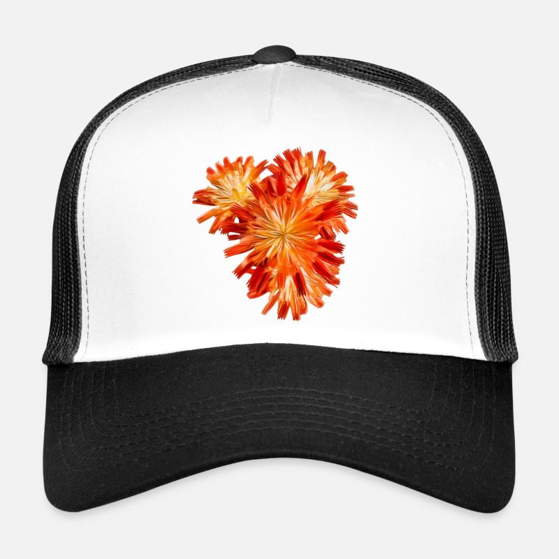Blüten - Trucker Cap - Weiß/Schwarz