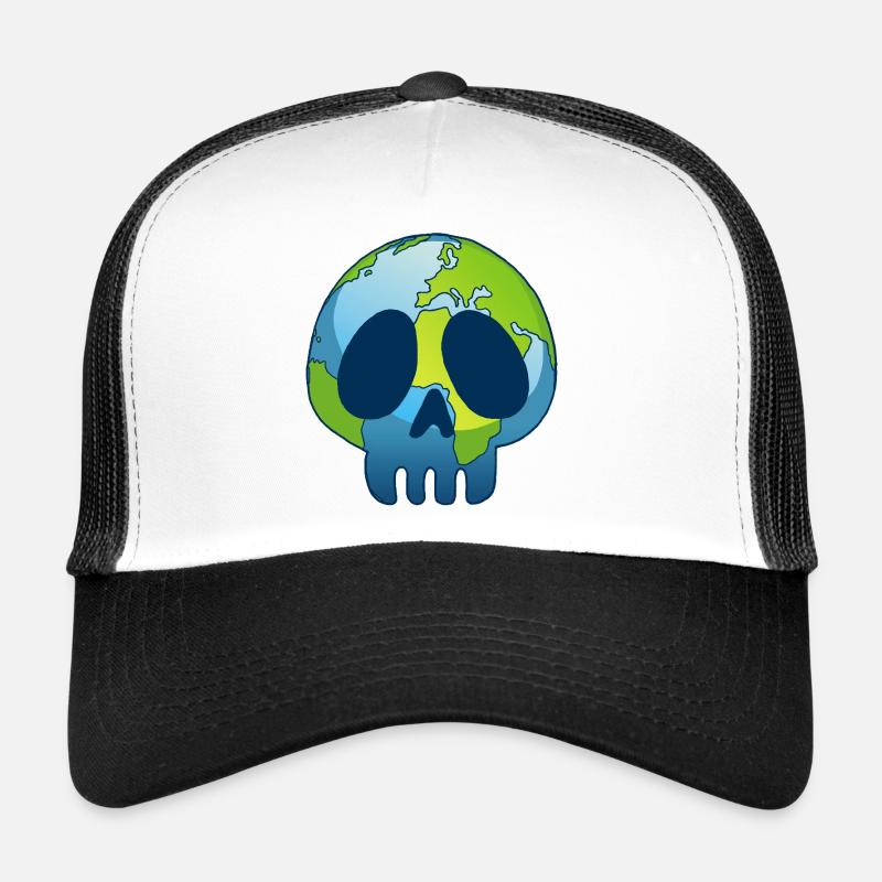 Le crâne de la planète Terre Casquette trucker 