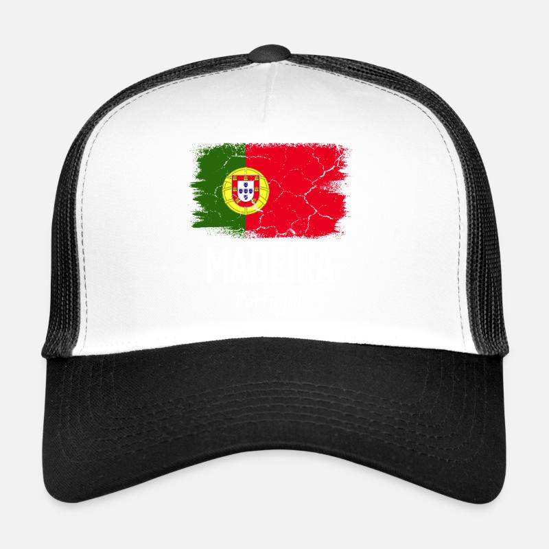 Madère - Casquette trucker  - blanc/noir