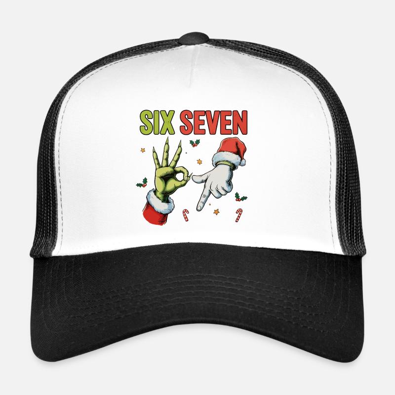 Six Seven Bruh Santa - Trucker Cap - white/black