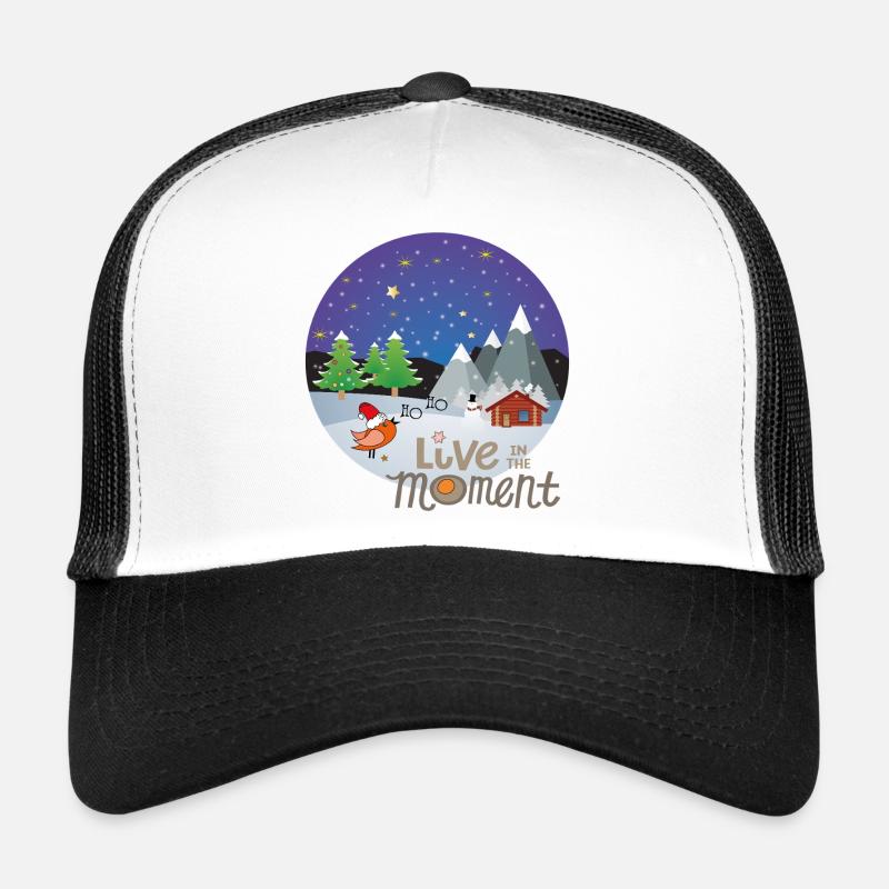 Winterzauber Christmas - Trucker Cap - Weiß/Schwarz