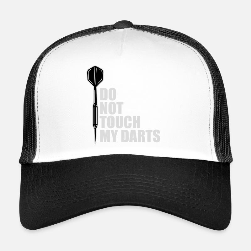 Ne touchez pas à mes fléchettes Avertissement Humour du joueur de fléchettes Casquette trucker 