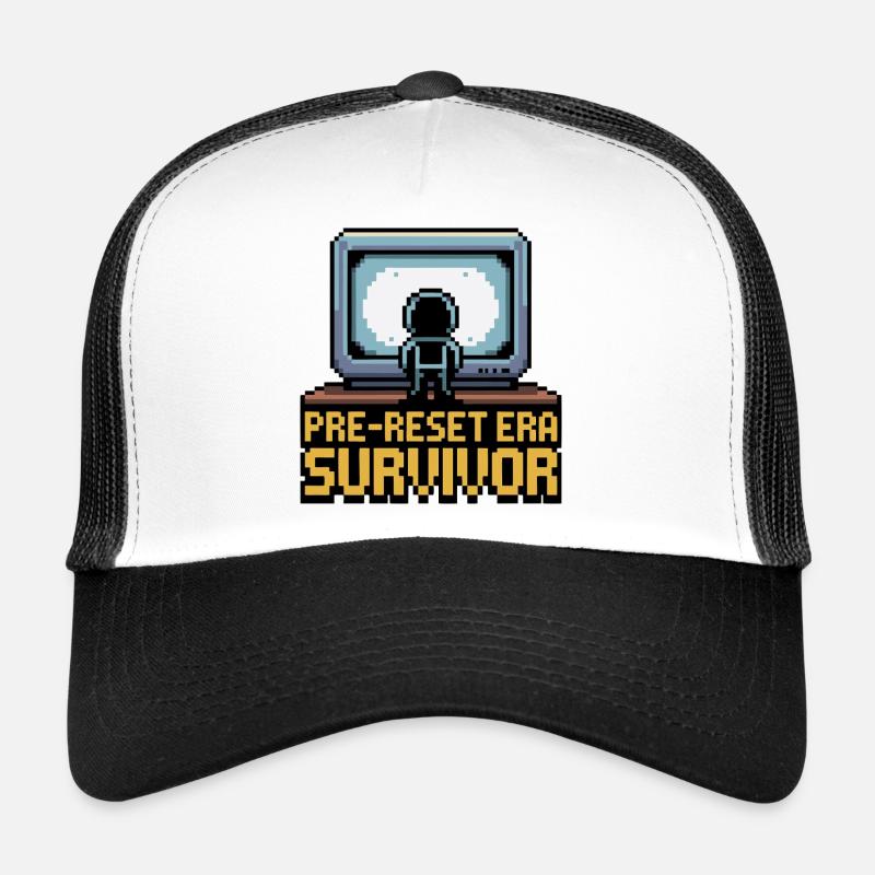 Pixel Art de Survivor de l’ère pré-reset Casquette trucker 
