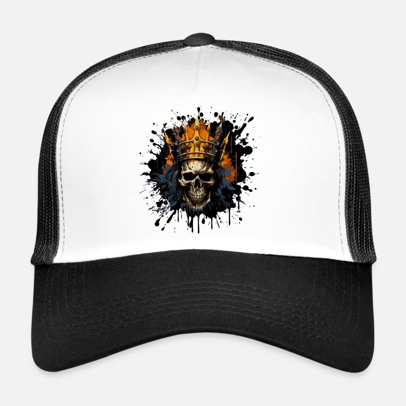 King's Skull with Crown Trucker Cap