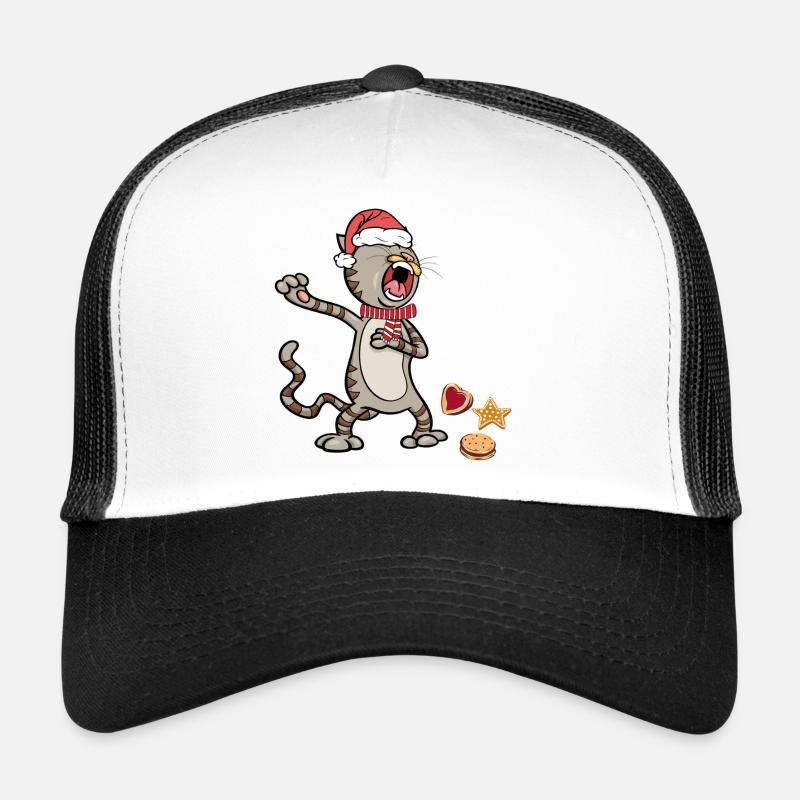 Chat de Noël Casquette trucker 