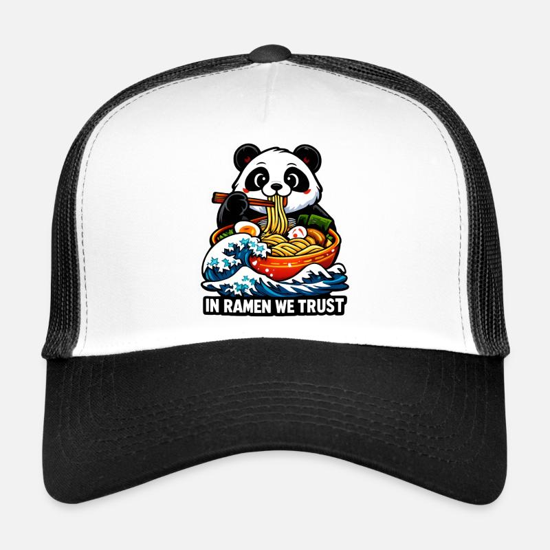 Panda Ramen: In Ramen We Trust Trucker Cap
