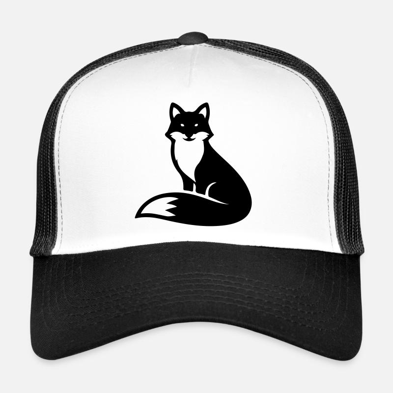 Fuchs Tier - Trucker Cap - Weiß/Schwarz
