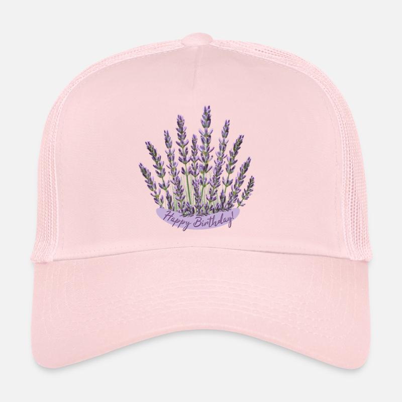 Lavendel Geburtstagsgruß lila Blumen Geburtstag Trucker Cap