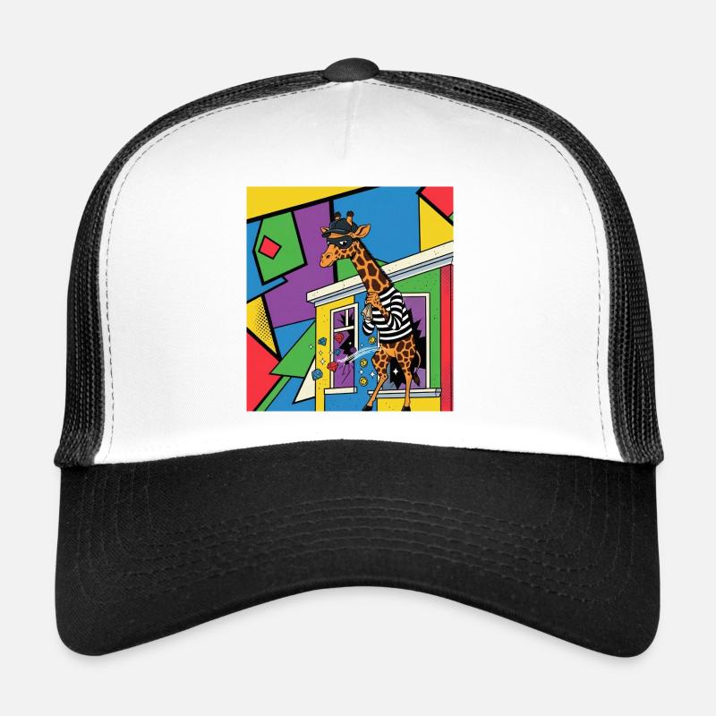 Giraffen-Diebstahl-Pop-Art Trucker Cap