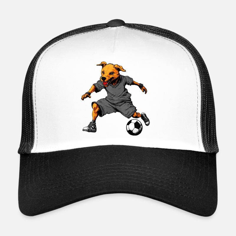 Chien Footballeur Casquette trucker 