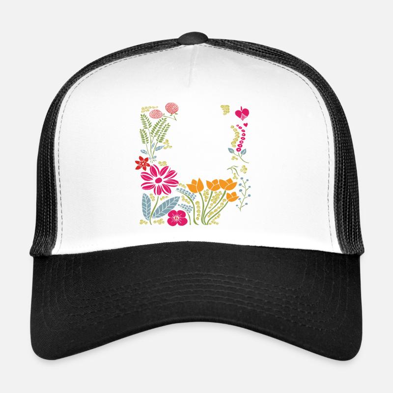 Cadre floral Casquette trucker 