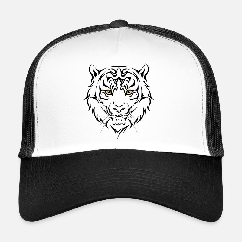 Tiger - Trucker Cap - Weiß/Schwarz