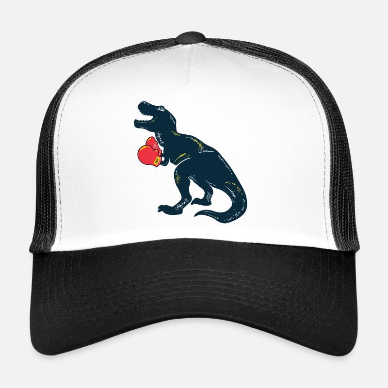 Dino Boxer Rex - Trucker Cap - Weiß/Schwarz