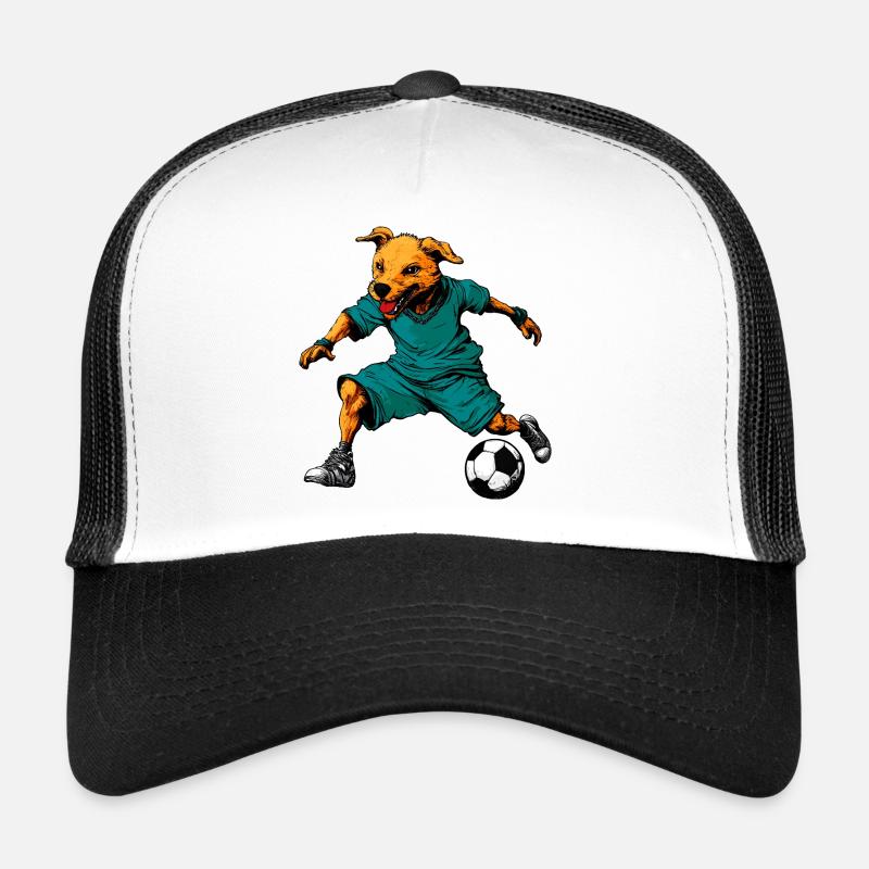 Footballeur chien Casquette trucker 