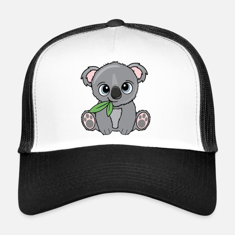 Kleiner Koala mit Blatt Trucker Cap