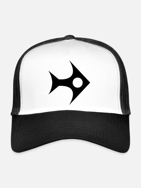 Grafish - Casquette trucker  - blanc/noir - Devant