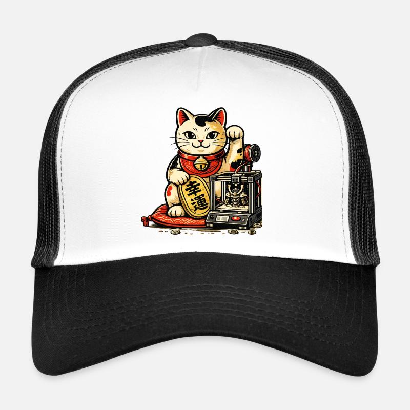 Lucky Maker Cat – Die glückliche Katze der Créates Trucker Cap