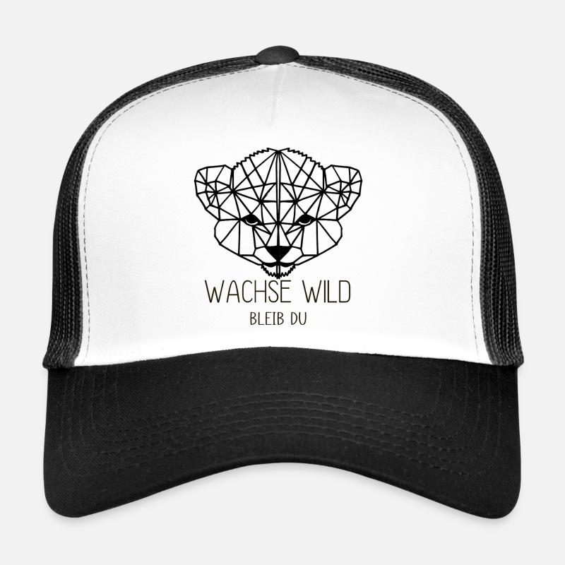 wachse wild. Bleib Du - Trucker Cap - Weiß/Schwarz
