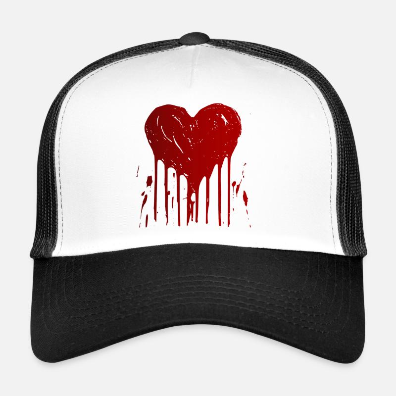 Cœur Rouge Casquette trucker 