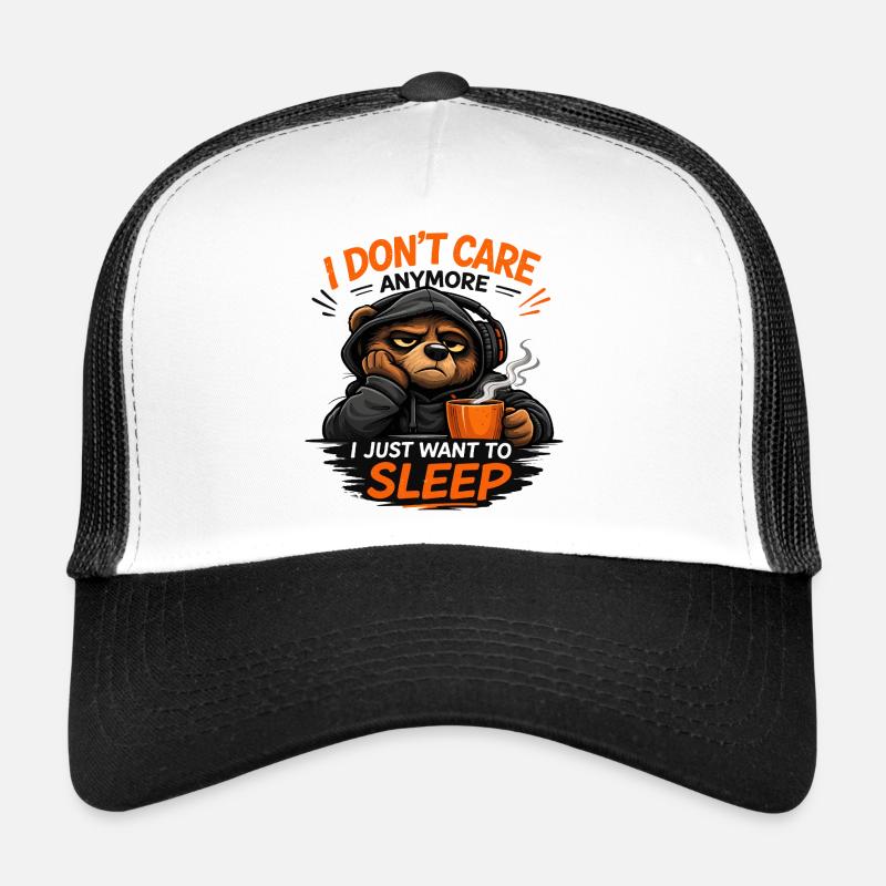 Grumpy Bear Schlaf-Tee Design Trucker Cap