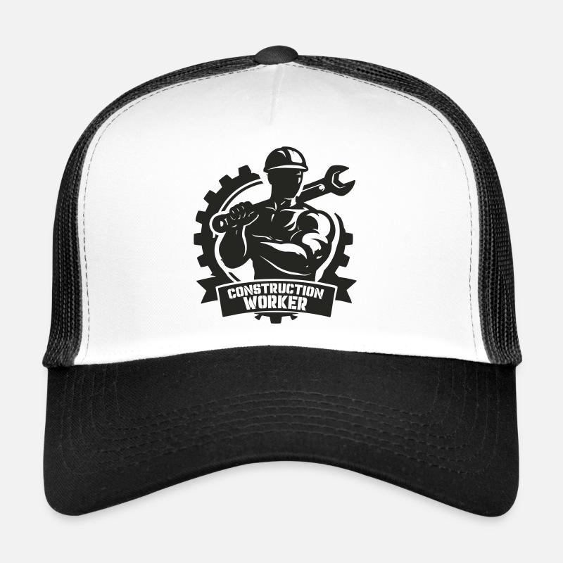 Motif de centrale électrique ouvrier du bâtiment Casquette trucker 