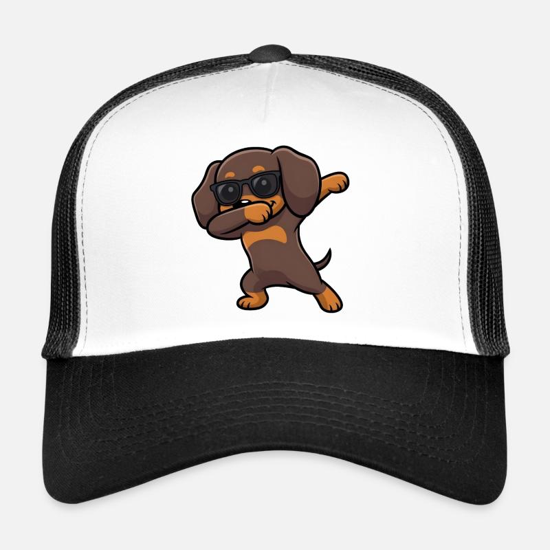 Dabbing Dackel aka Dachshund Trucker Cap