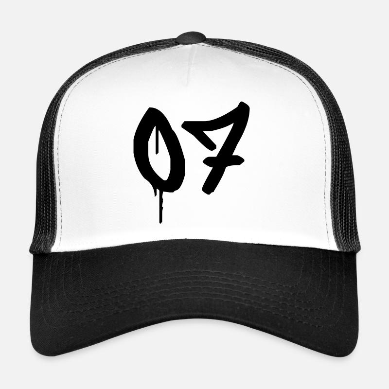 Nummer 07 Urbaner Graffiti-Stil Trucker Cap