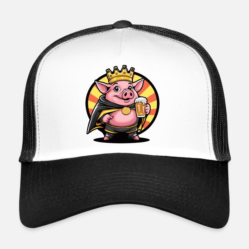 Schwein Bier Lustig Trucker Cap