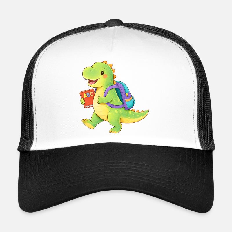 Dino School Start ABC Book - Trucker Cap - white/black