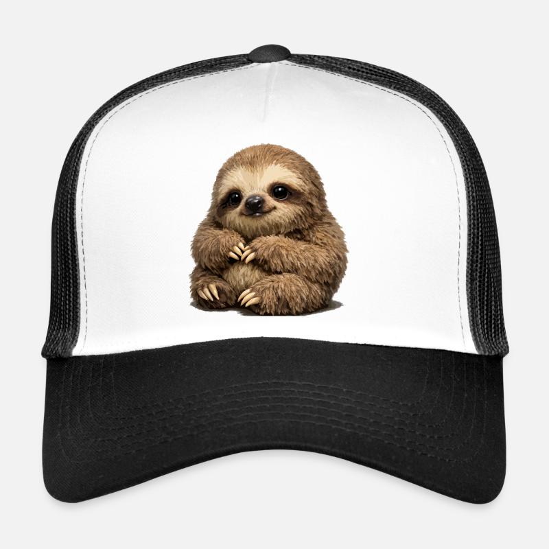 Weiches Faultier-Stofftier Trucker Cap