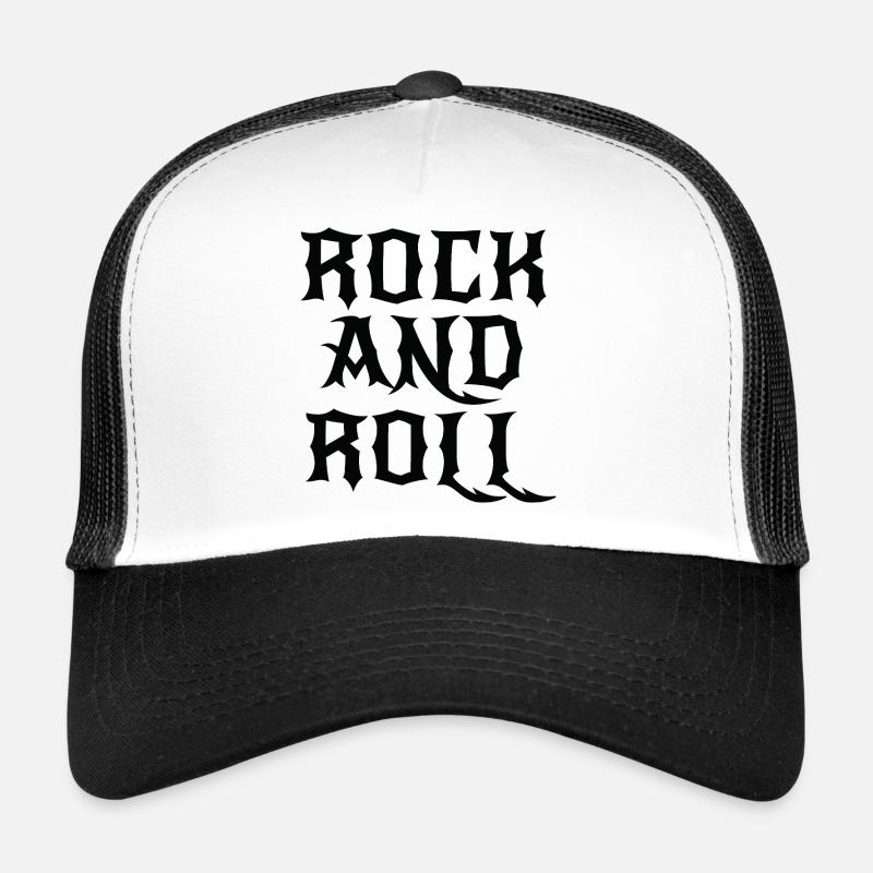 Logo gothique rock and roll Casquette trucker 