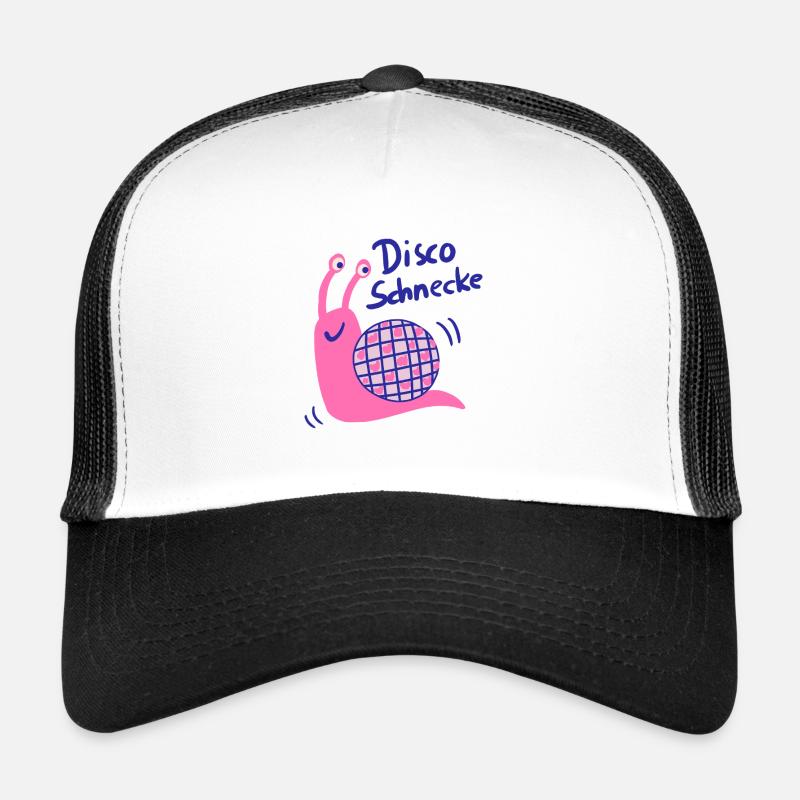 Disco Schnecke mit Glitzerball Trucker Cap