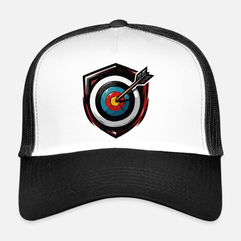 Arrow hits centre Bullseye Trucker Cap