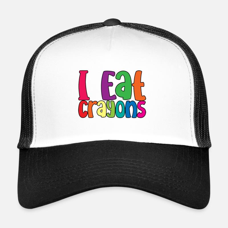 I Eat Crayons 3 Trucker Cap