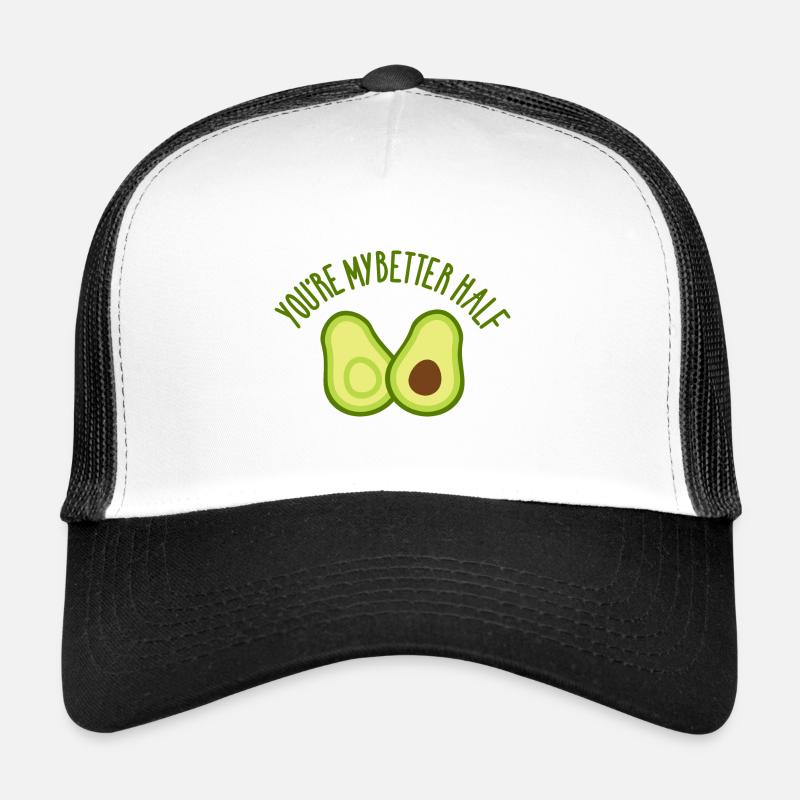 Avocado - Trucker Cap - Weiß/Schwarz