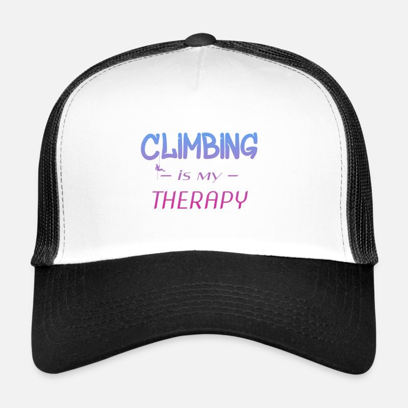 Climbing is my therapy - Kletterer - klettern Trucker Cap