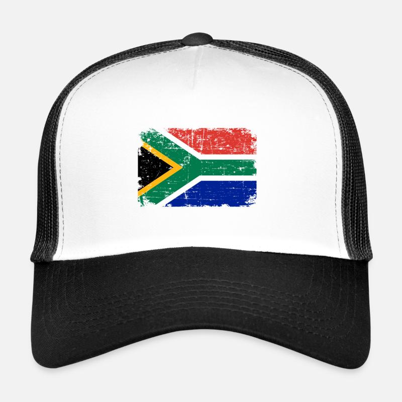Südafrika - Trucker Cap - Weiß/Schwarz