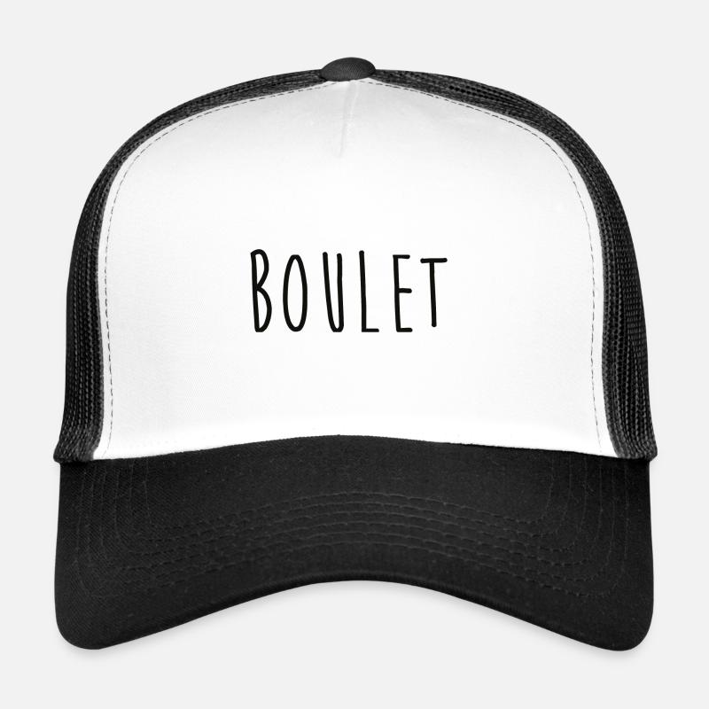 Boulet - Casquette trucker  - blanc/noir