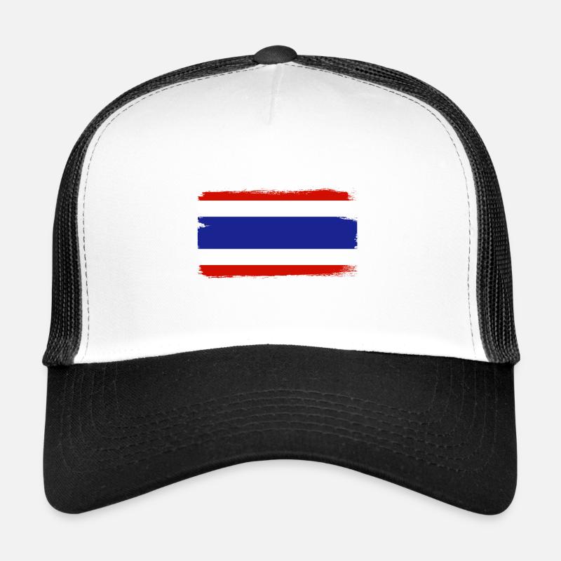 Thaïlande Drapeau Thaïlandais Drapeau utilisé Look Casquette trucker 